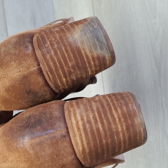 Corso Como Womens Ankle Suede Western Heels boots shoes sz 9M - Picture 5 of 13